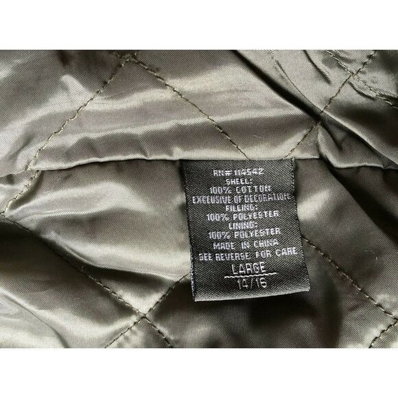 Jou Jou Girl Embroidered Flower Green Cargo Jacket - Picture 4 of 6